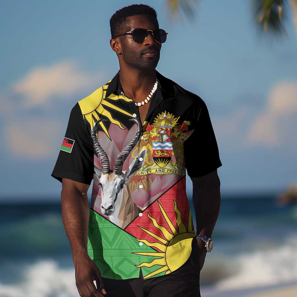 Personalized Africa Malawi Hawaiian Shirt Thomsons Gazelle With Lotus LT15
