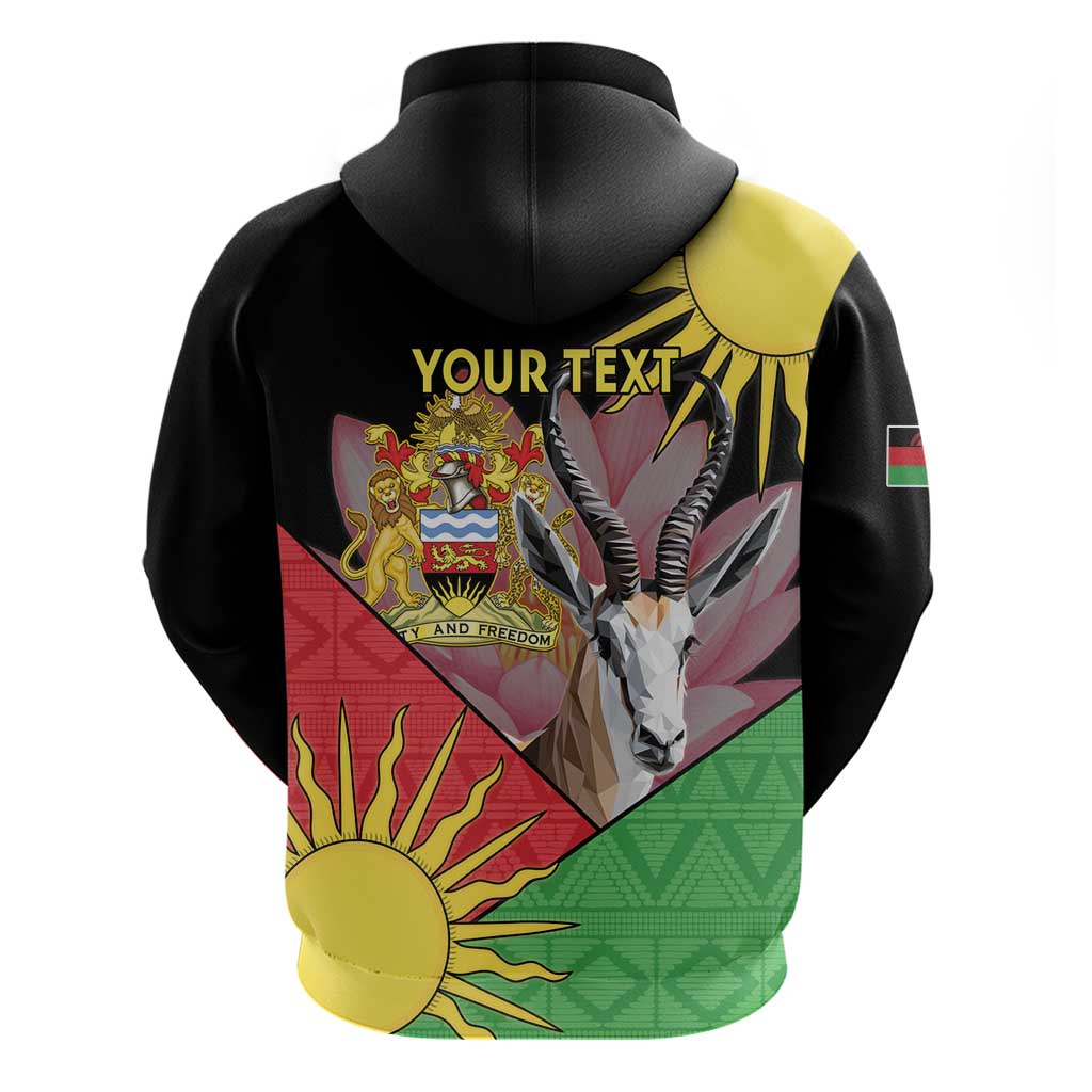 Personalised Malawi Thomsons Gazelle Hoodie Lotus - African Pattern LT15