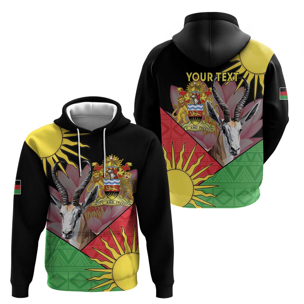 Personalised Malawi Thomsons Gazelle Hoodie Lotus - African Pattern LT15