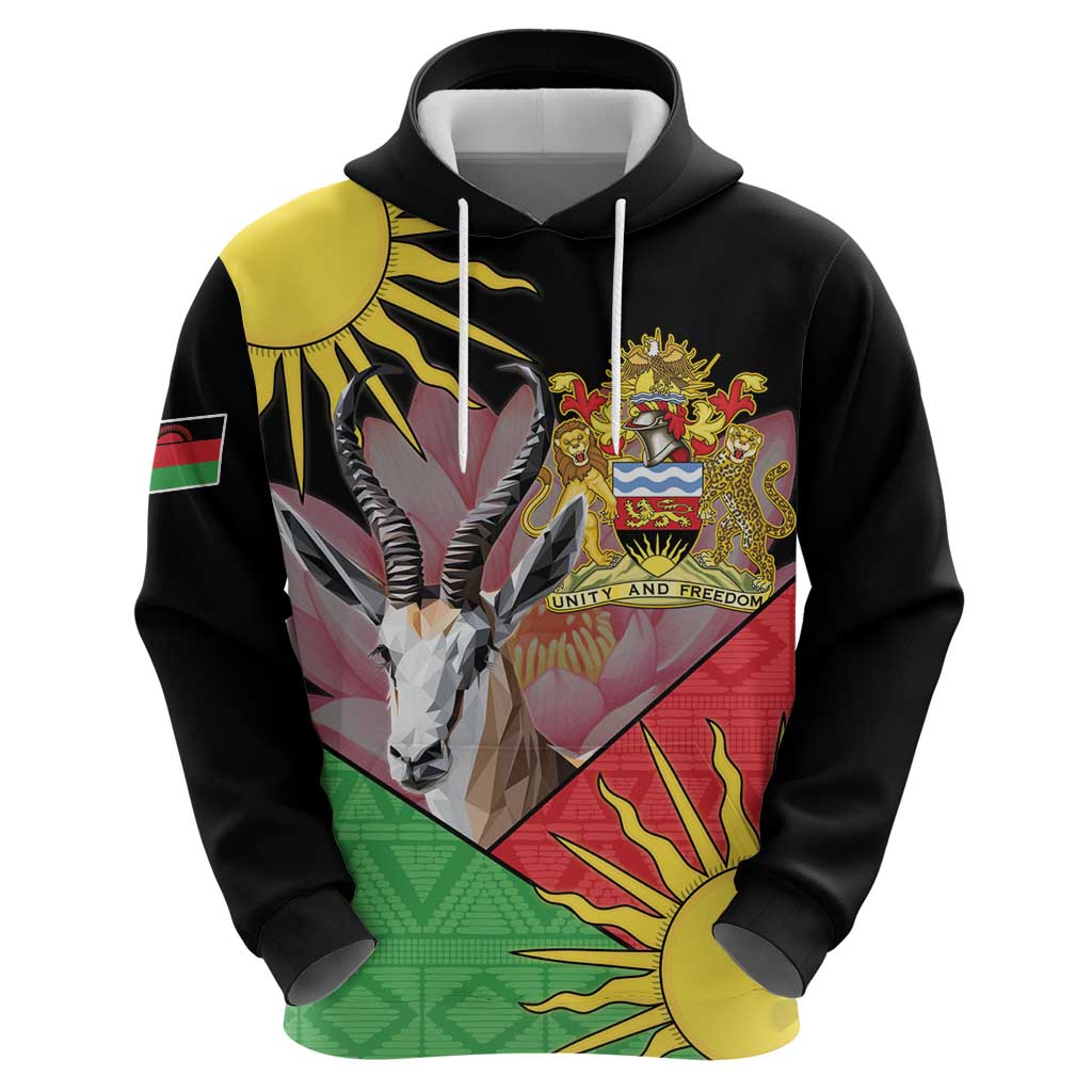 Personalised Malawi Thomsons Gazelle Hoodie Lotus - African Pattern LT15