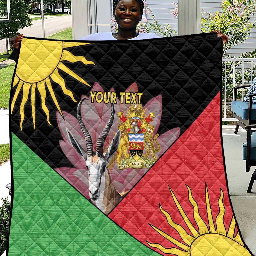 Personalized Africa Malawi Quilt Thomsons Gazelle With Lotus LT15