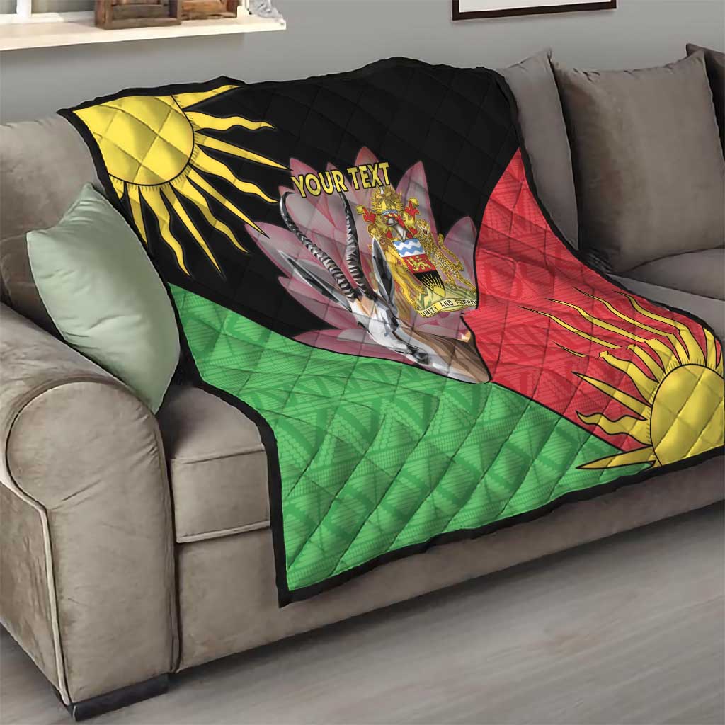Personalized Africa Malawi Quilt Thomsons Gazelle With Lotus LT15