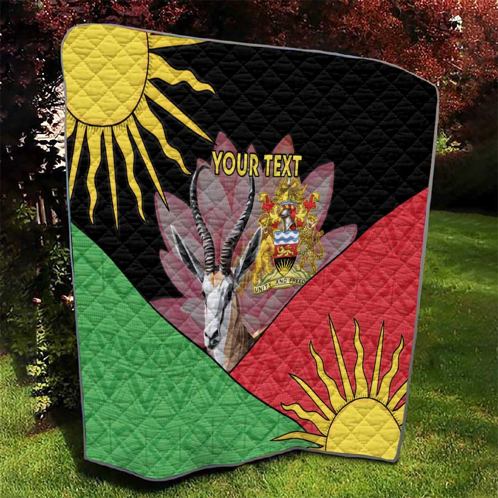 Personalized Africa Malawi Quilt Thomsons Gazelle With Lotus LT15
