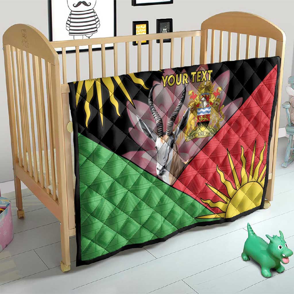 Personalized Africa Malawi Quilt Thomsons Gazelle With Lotus LT15
