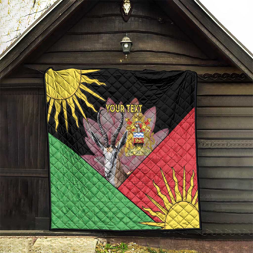 Personalized Africa Malawi Quilt Thomsons Gazelle With Lotus LT15