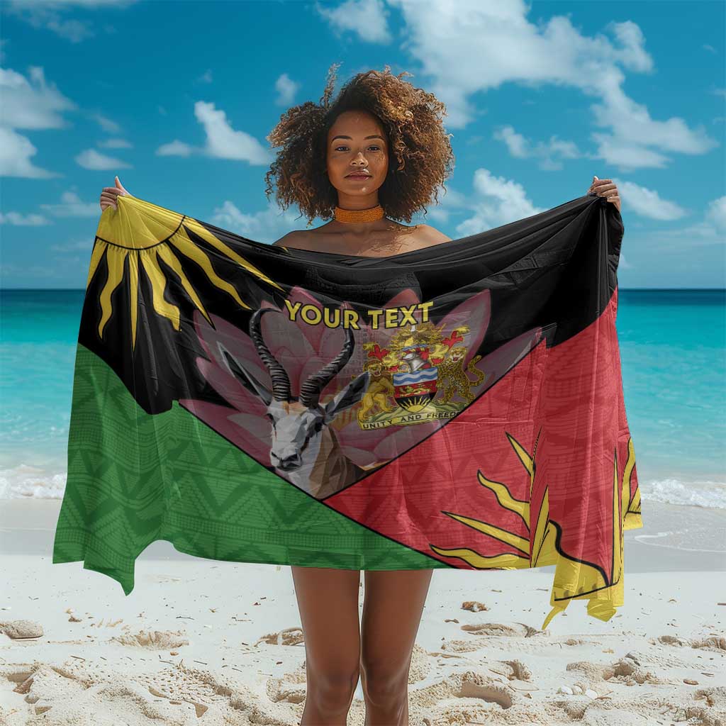 Personalized Africa Malawi Sarong Thomsons Gazelle With Lotus LT15