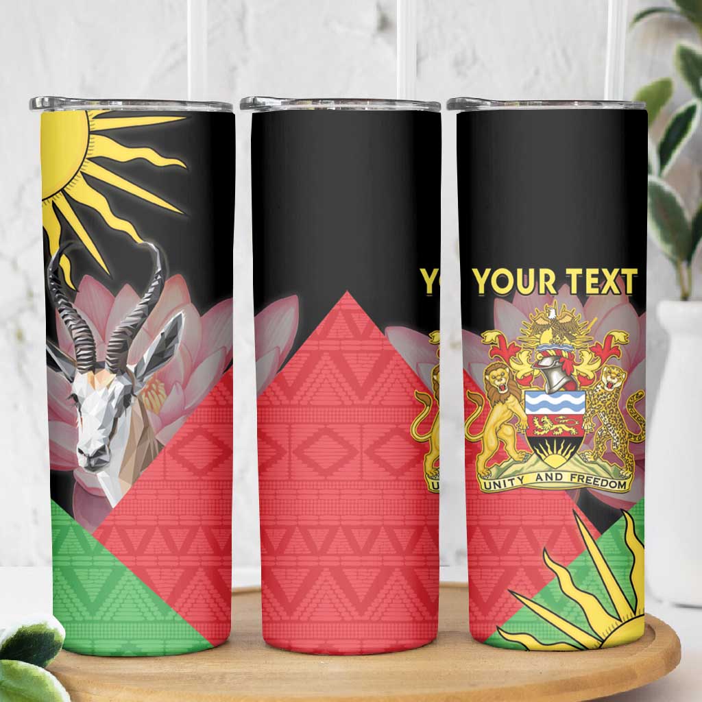 Personalized Africa Malawi Skinny Tumbler Thomsons Gazelle With Lotus LT15