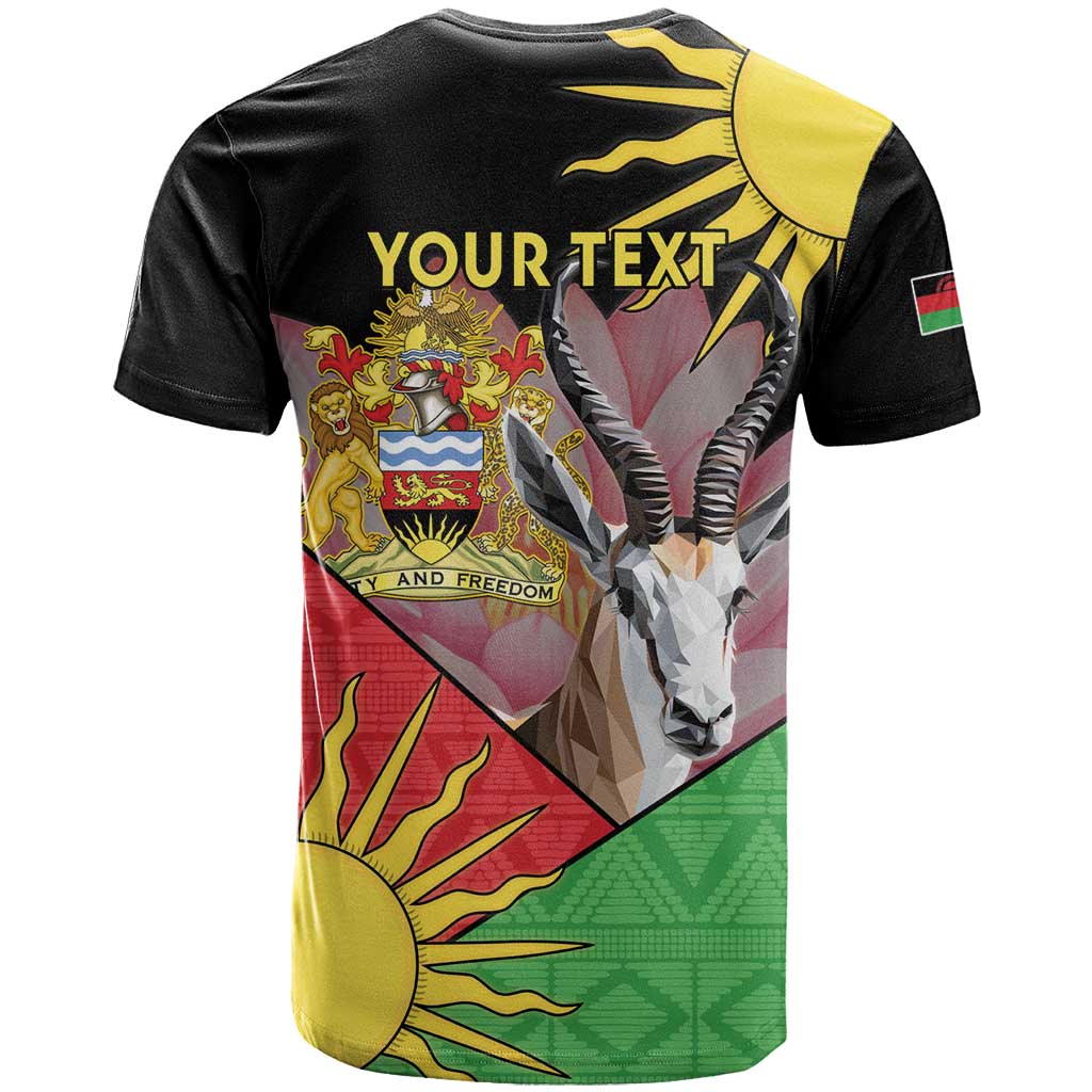 Personalized Africa Malawi T shirt Thomsons Gazelle With Lotus LT15