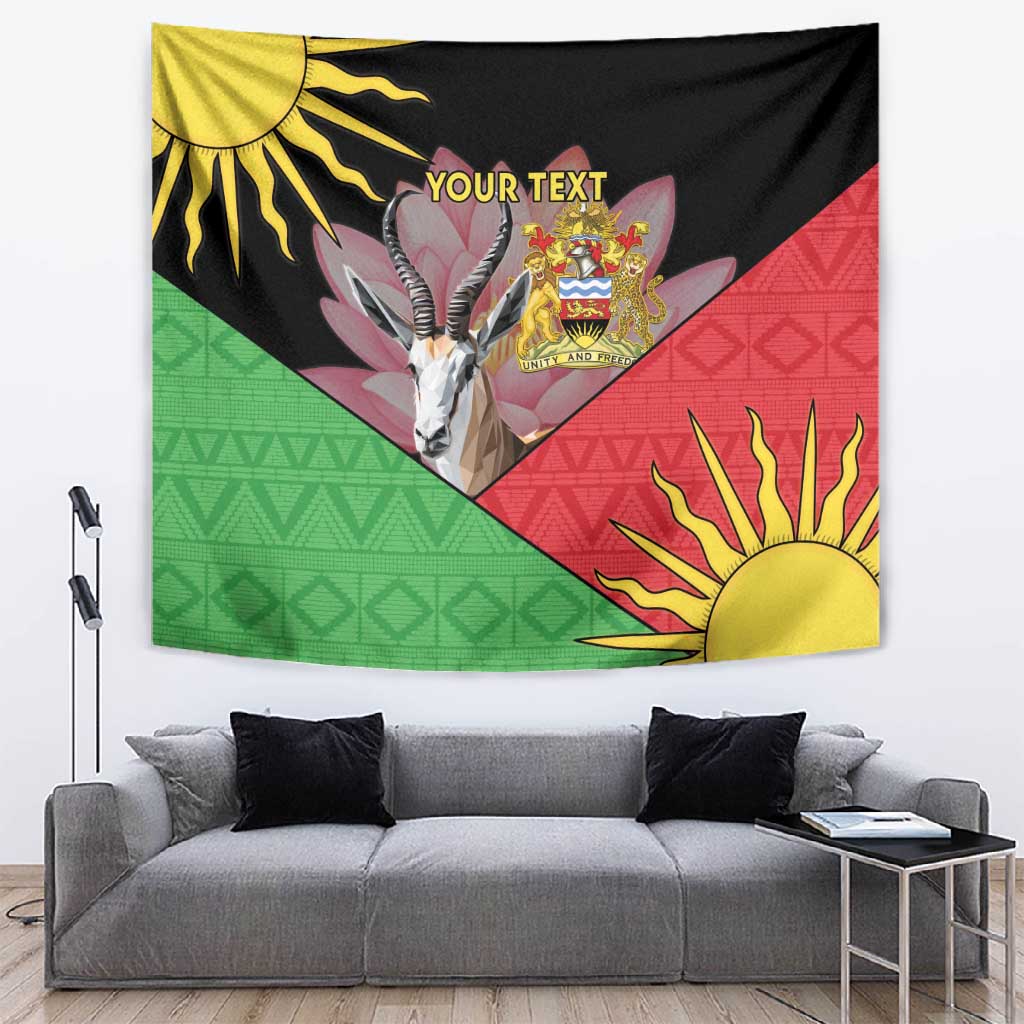 Personalized Africa Malawi Tapestry Thomsons Gazelle With Lotus LT15