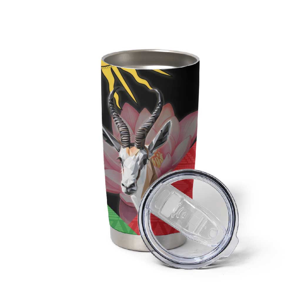 Personalized Africa Malawi Tumbler Cup Thomsons Gazelle With Lotus LT15