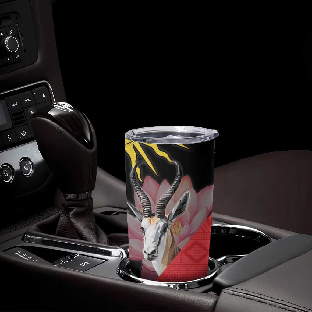 Personalized Africa Malawi Tumbler Cup Thomsons Gazelle With Lotus LT15