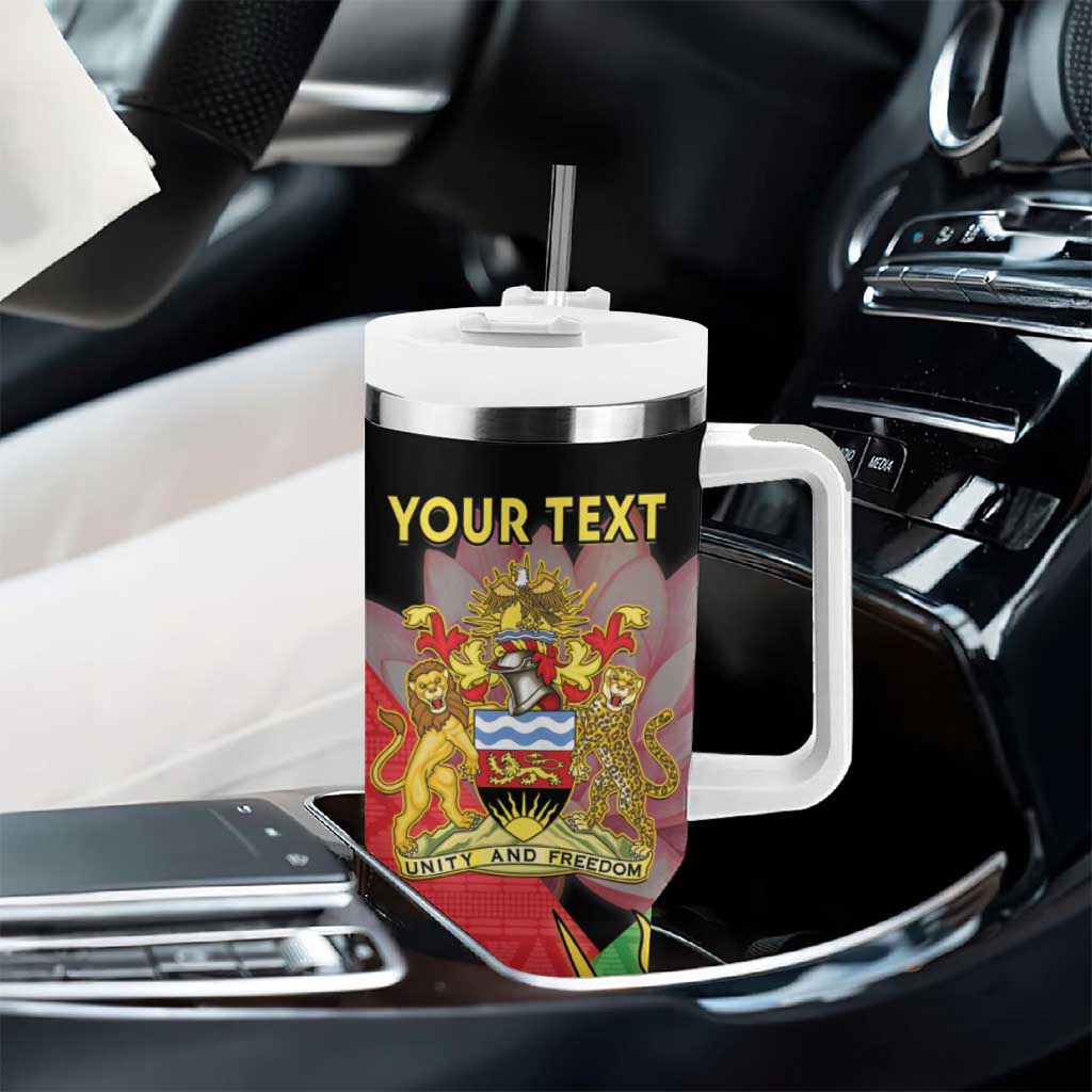 Personalized Africa Malawi Tumbler With Handle Thomsons Gazelle With Lotus LT15
