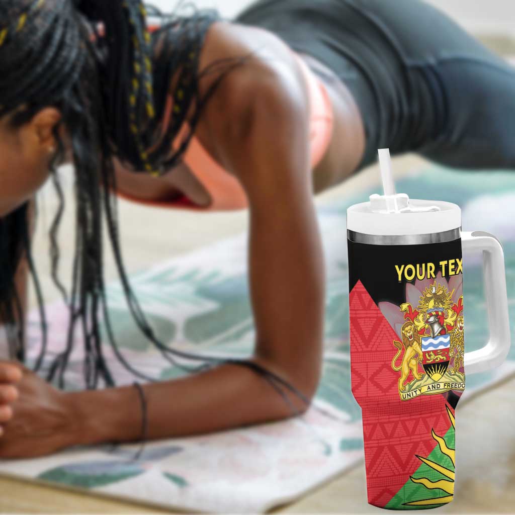 Personalized Africa Malawi Tumbler With Handle Thomsons Gazelle With Lotus LT15