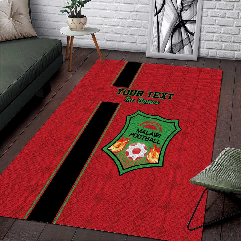 Custom Afro Malawi Football Area Rug Go Champions - African Pattern LT15