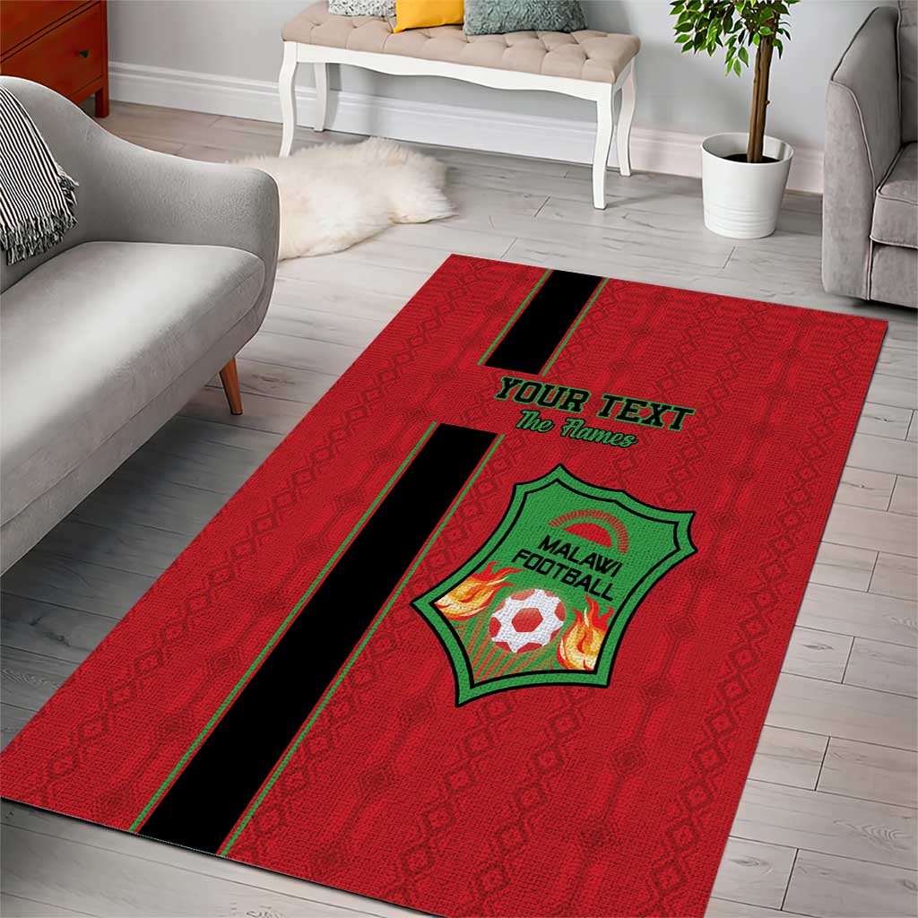 Custom Afro Malawi Football Area Rug Go Champions - African Pattern LT15