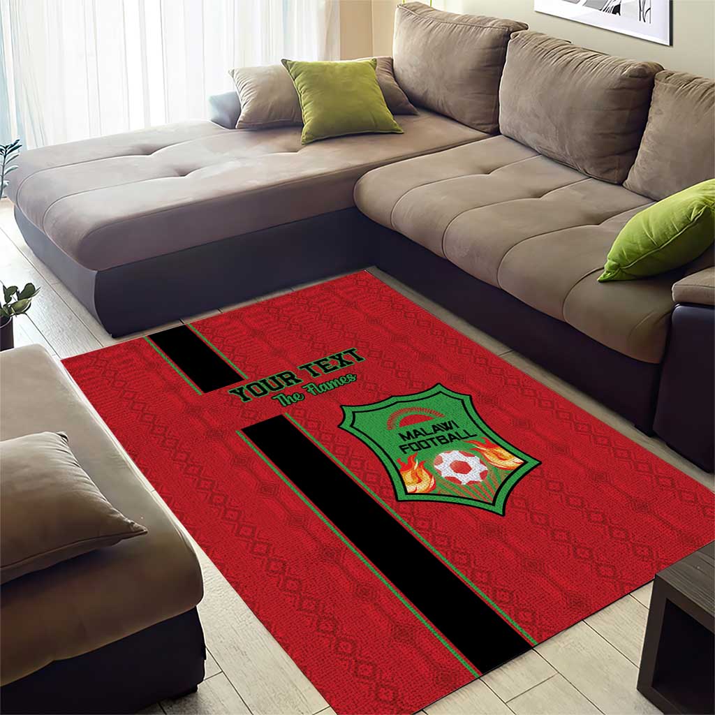 Custom Afro Malawi Football Area Rug Go Champions - African Pattern LT15