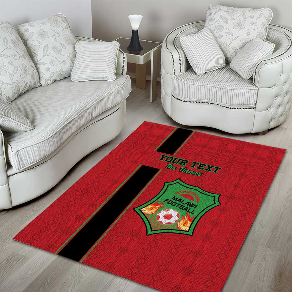 Custom Afro Malawi Football Area Rug Go Champions - African Pattern LT15