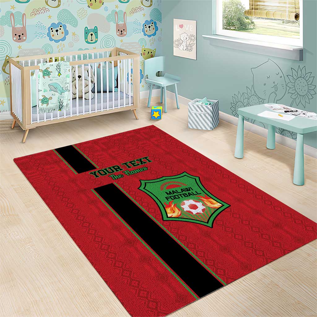 Custom Afro Malawi Football Area Rug Go Champions - African Pattern LT15
