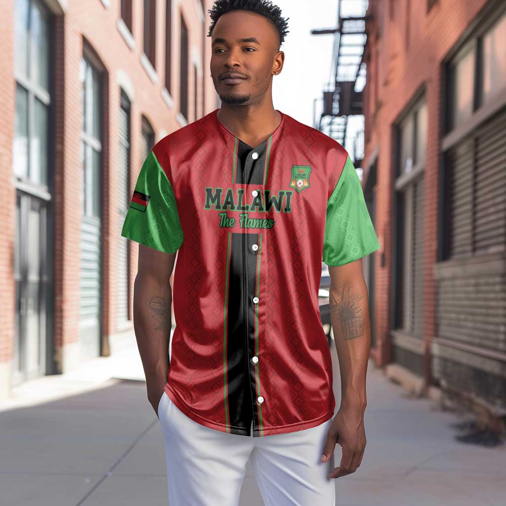 Custom Afro Malawi Football Baseball Jersey Go Champions - African Pattern LT15