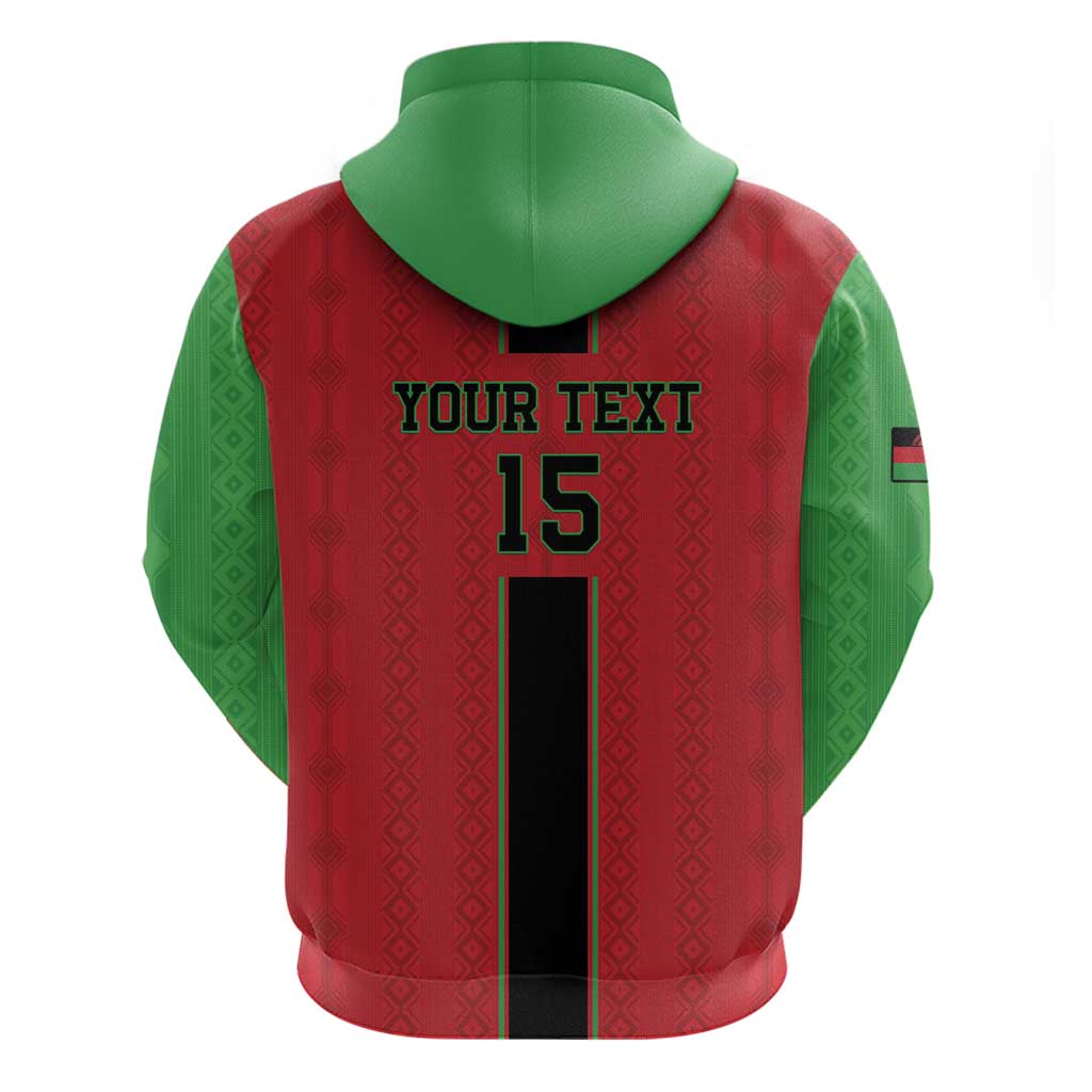 Custom Malawi Football Hoodie Go Flames LT15