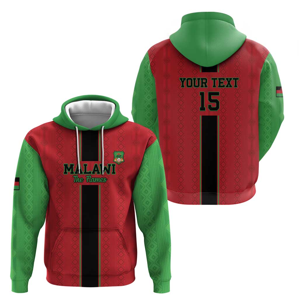 Custom Malawi Football Hoodie Go Flames LT15