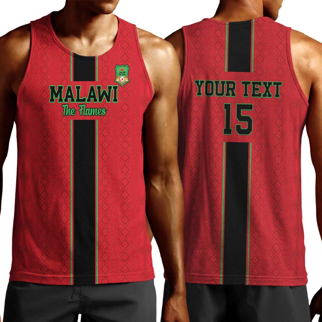 Custom Afro Malawi Football Men Tank Top Go Champions - African Pattern LT15