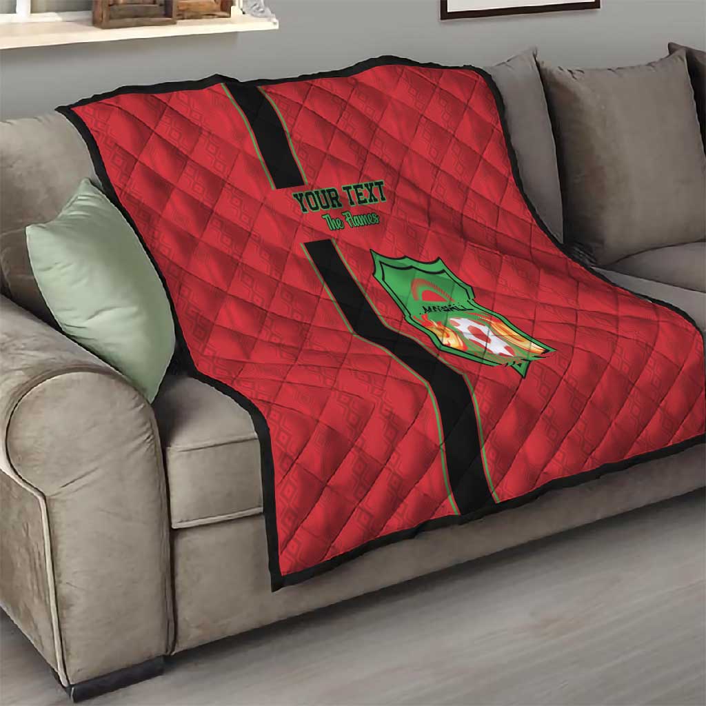 Custom Afro Malawi Football Quilt Go Champions - African Pattern LT15