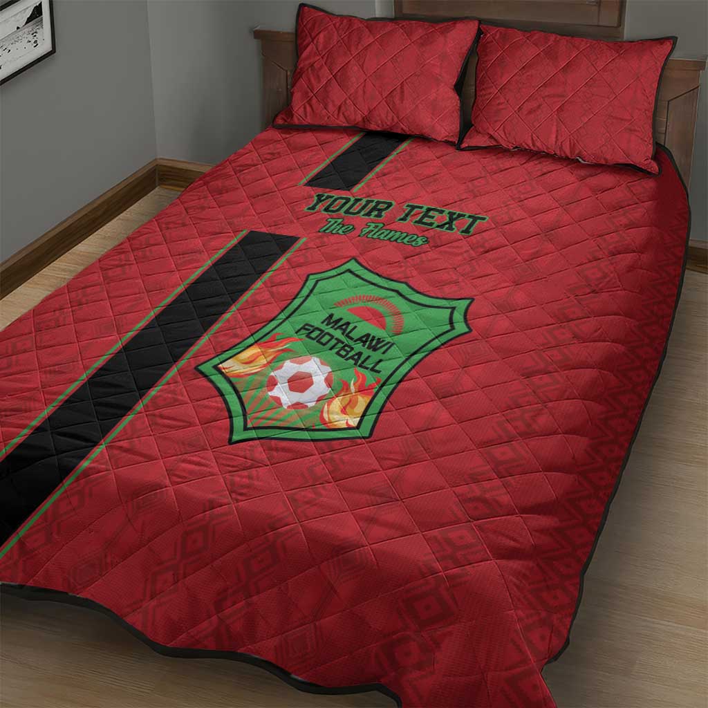 Custom Afro Malawi Football Quilt Bed Set Go Champions - African Pattern LT15