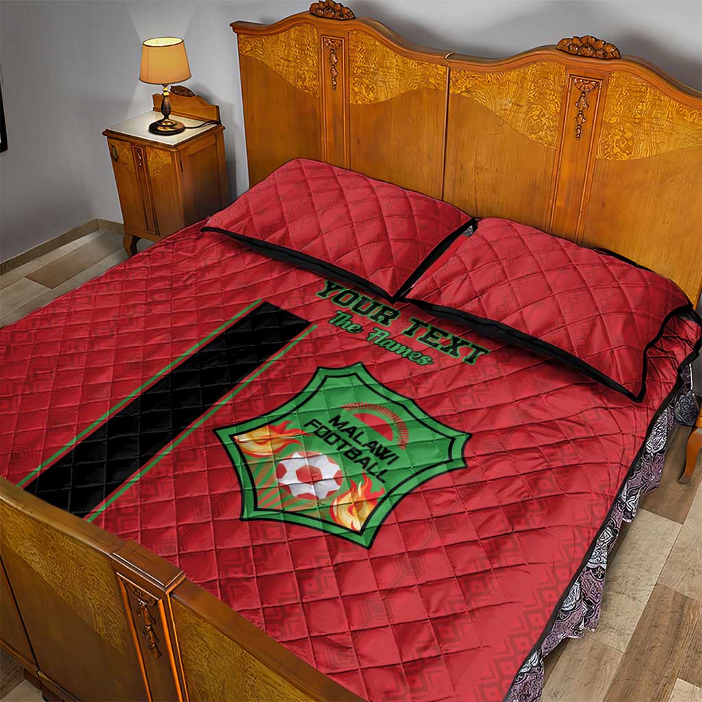 Custom Afro Malawi Football Quilt Bed Set Go Champions - African Pattern LT15
