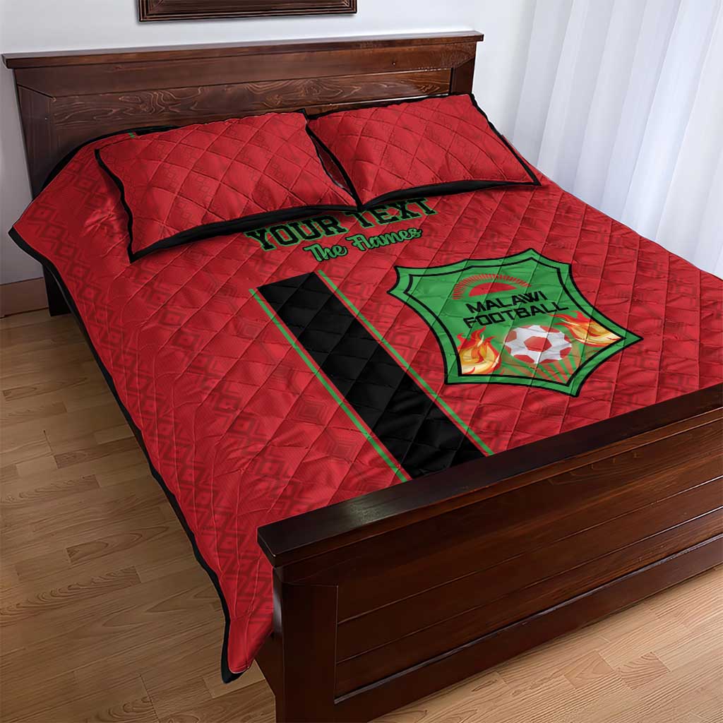 Custom Afro Malawi Football Quilt Bed Set Go Champions - African Pattern LT15