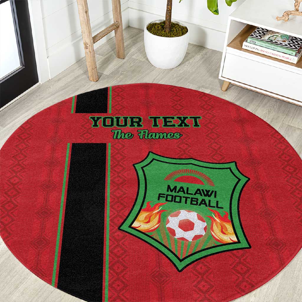 Custom Afro Malawi Football Round Carpet Go Champions - African Pattern LT15