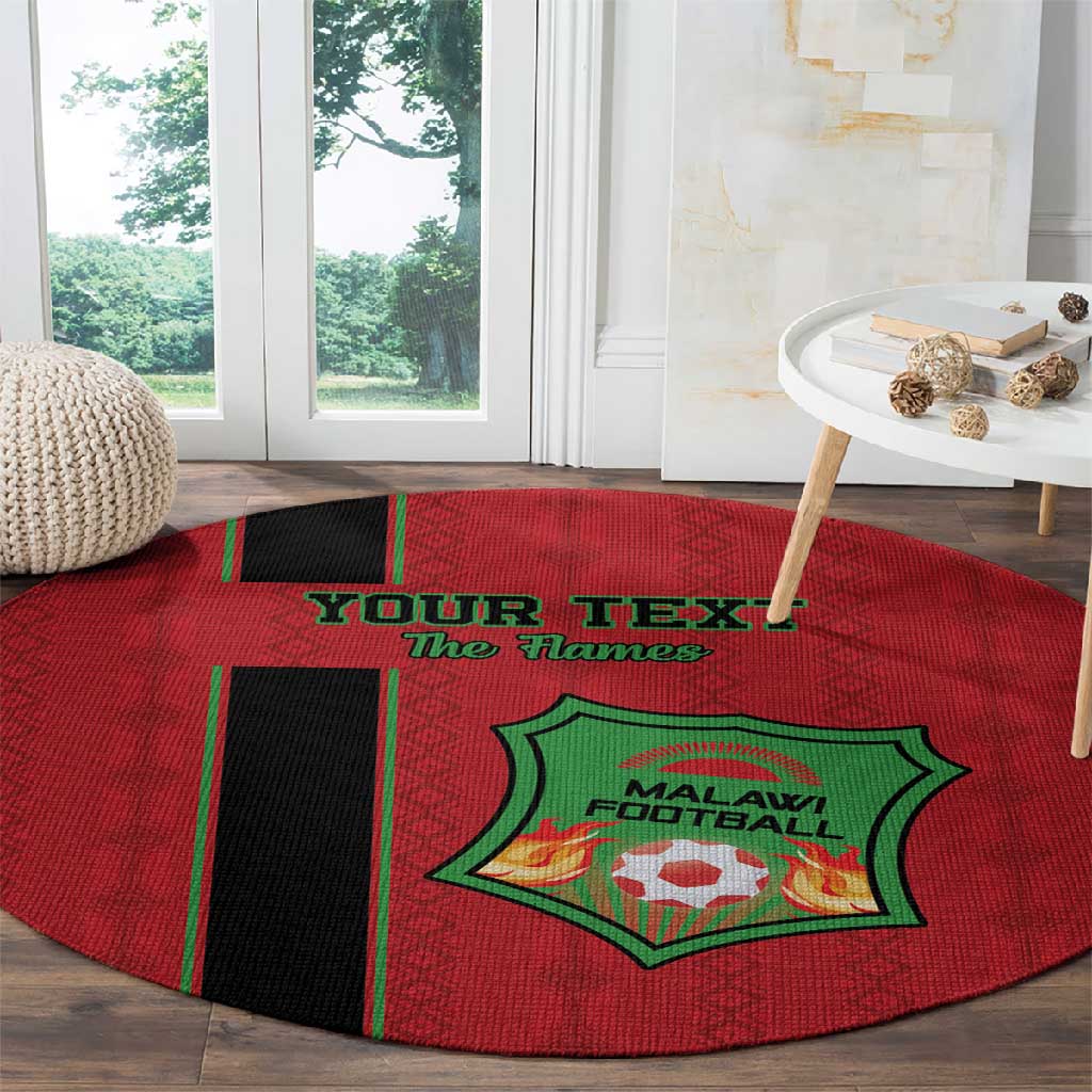 Custom Afro Malawi Football Round Carpet Go Champions - African Pattern LT15