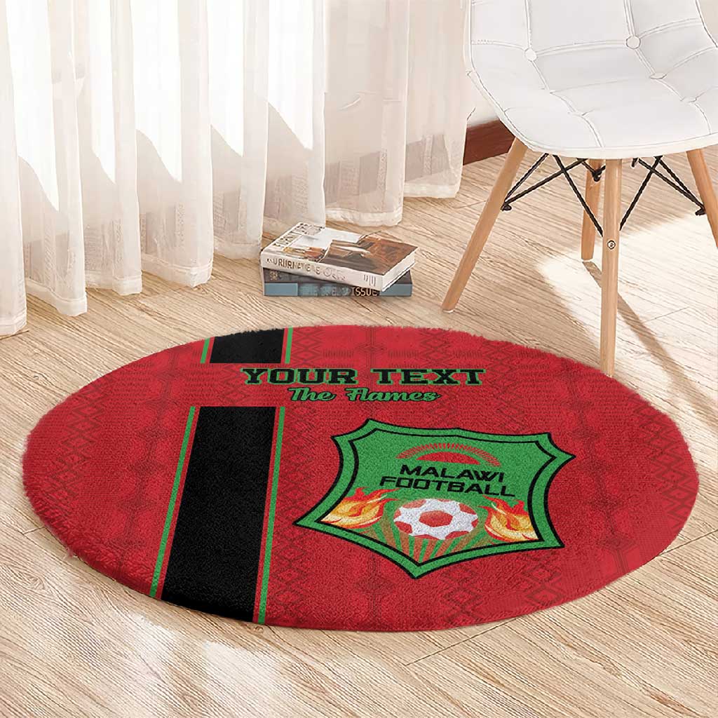 Custom Afro Malawi Football Round Carpet Go Champions - African Pattern LT15