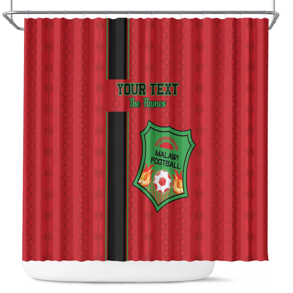 Custom Malawi Football Shower Curtain Go Flames LT15