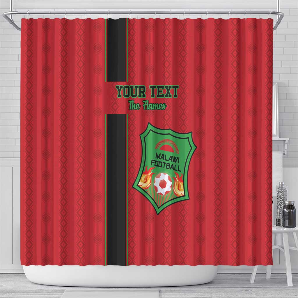 Custom Malawi Football Shower Curtain Go Flames LT15