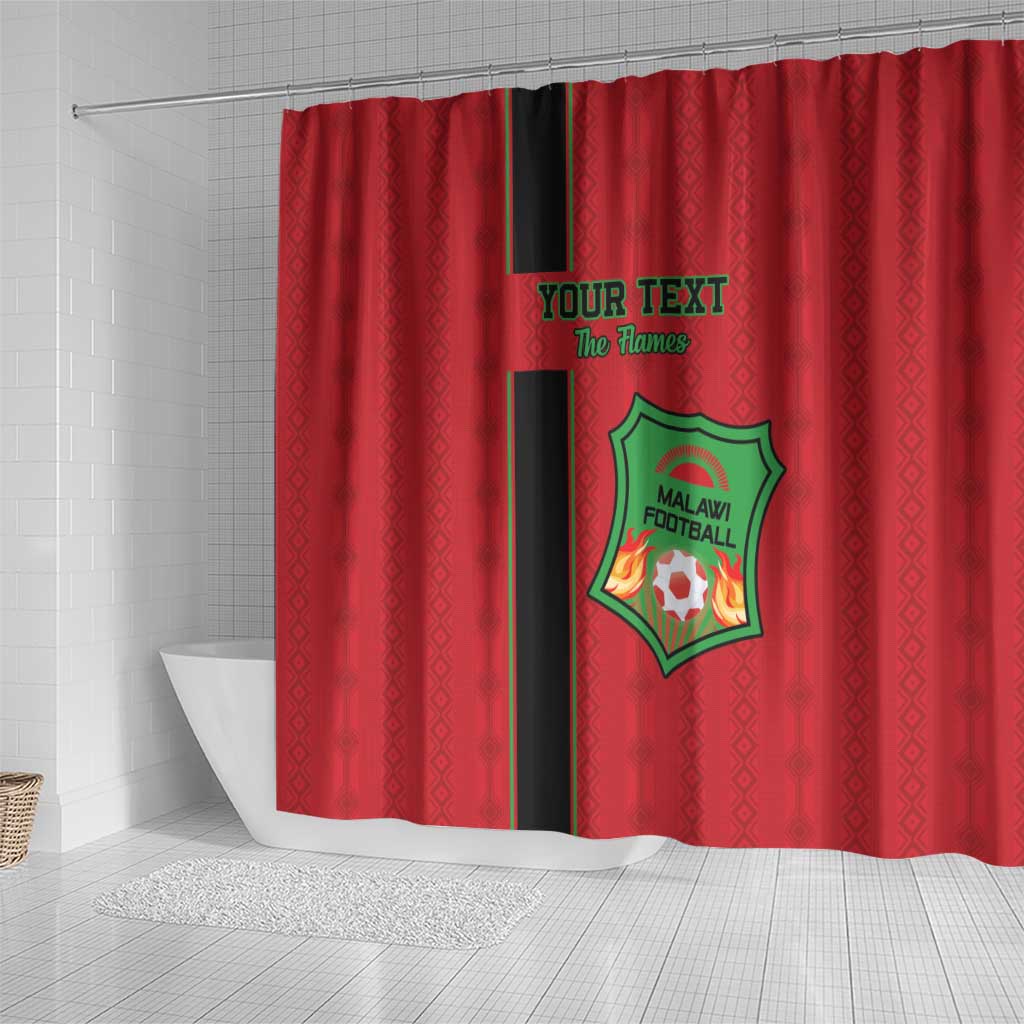 Custom Malawi Football Shower Curtain Go Flames LT15