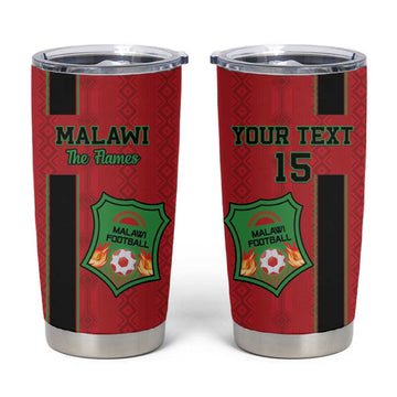 Custom Afro Malawi Football Tumbler Cup Go Champions - African Pattern LT15