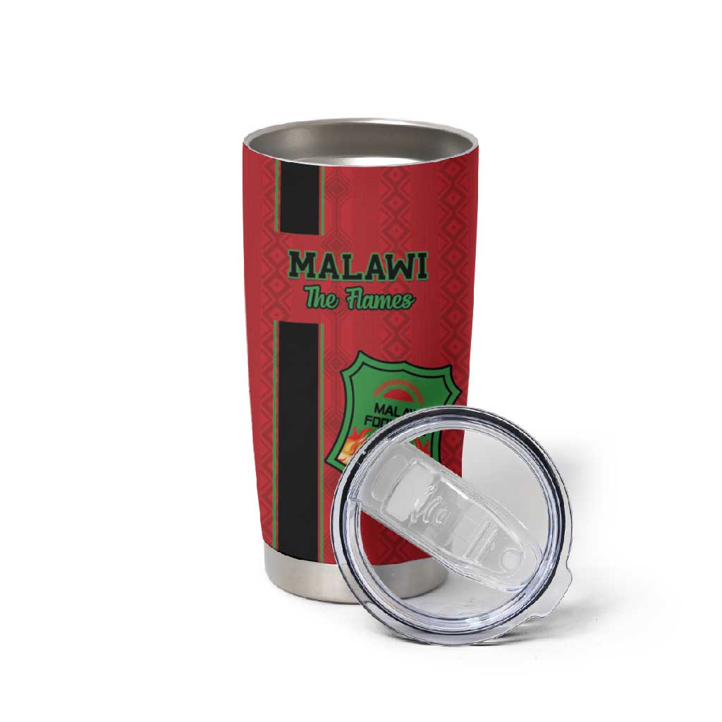 Custom Afro Malawi Football Tumbler Cup Go Champions - African Pattern LT15