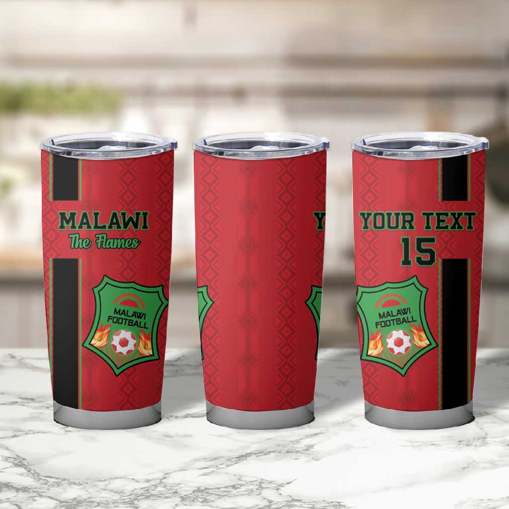 Custom Afro Malawi Football Tumbler Cup Go Champions - African Pattern LT15