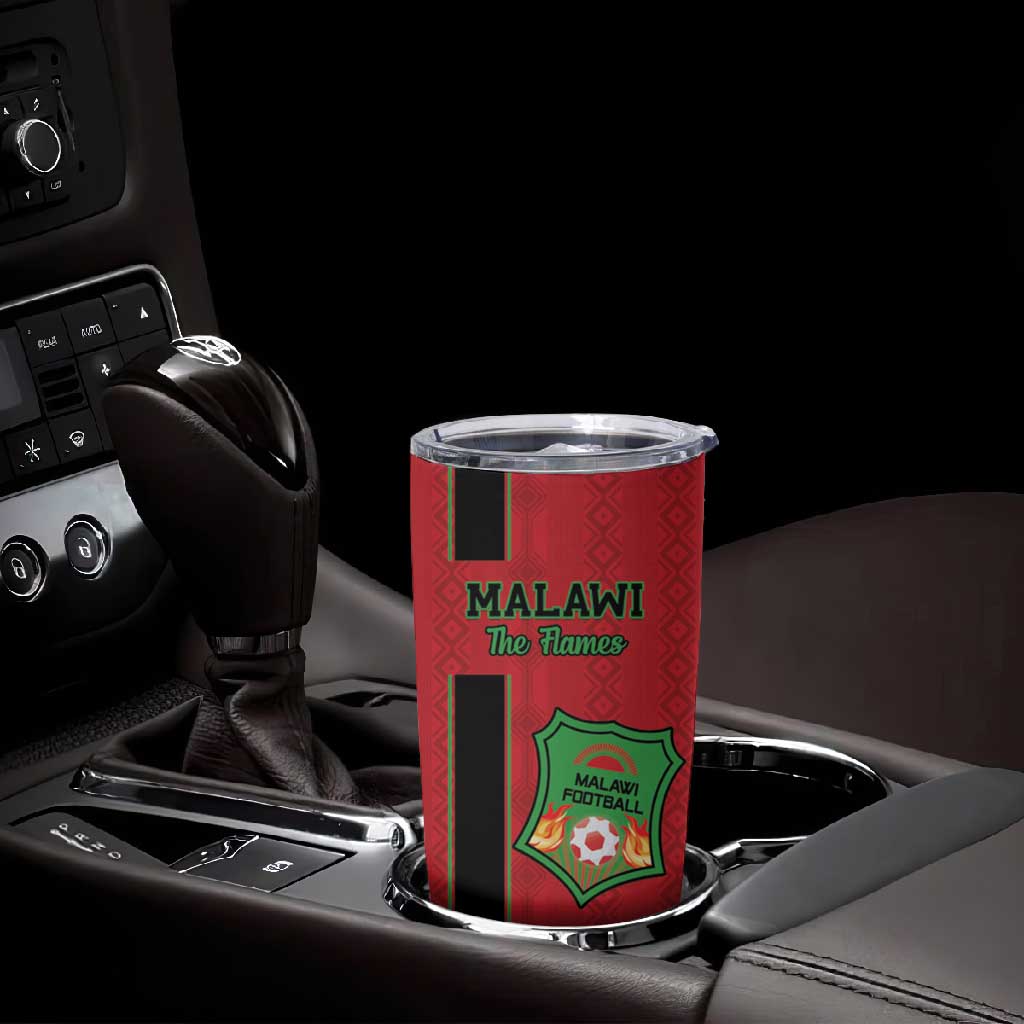 Custom Afro Malawi Football Tumbler Cup Go Champions - African Pattern LT15