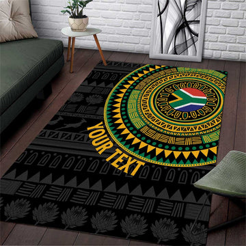 Personalised South Africa African Tribal Pattern Area Rug Chest Arm Tattoo LT15