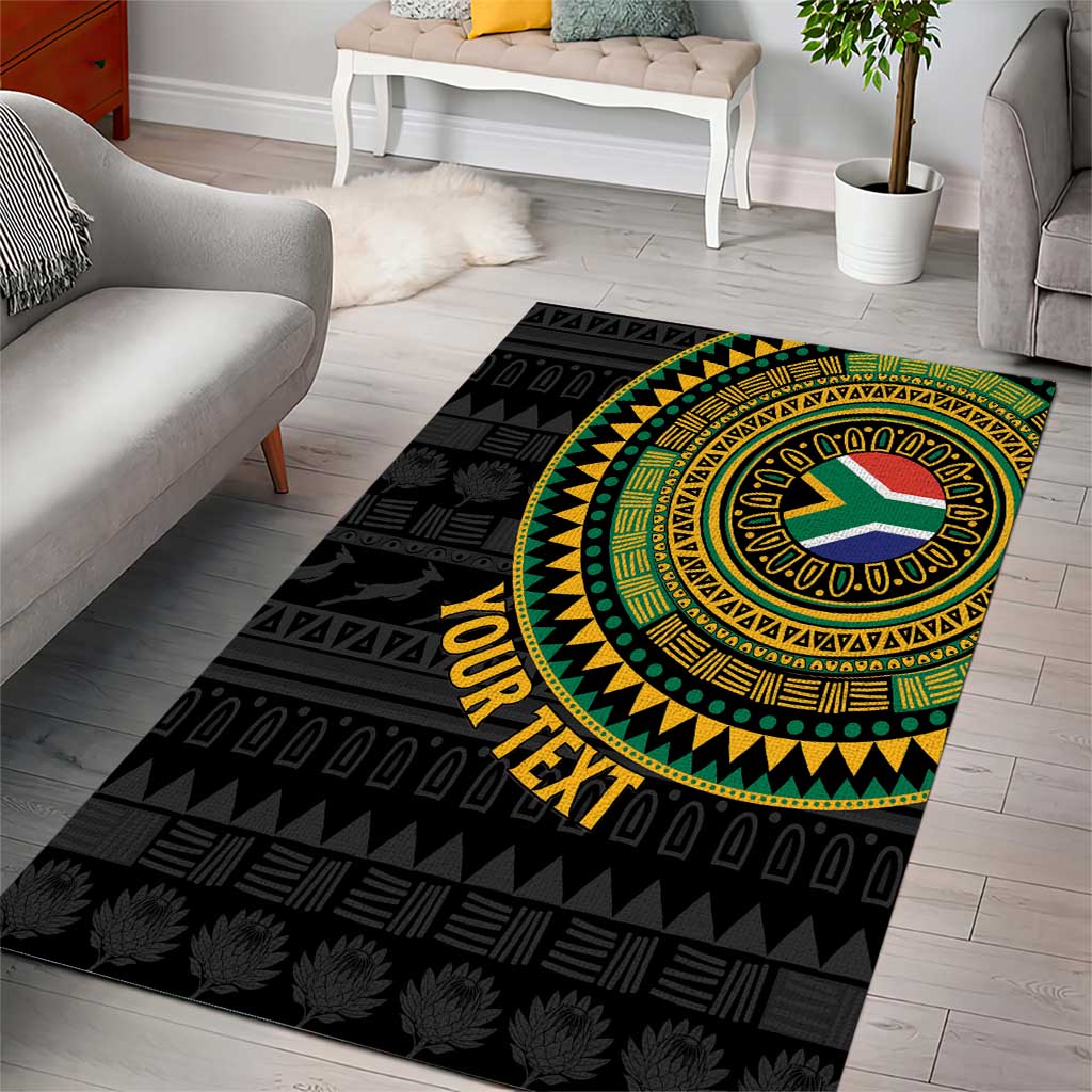 Personalised South Africa African Tribal Pattern Area Rug Chest Arm Tattoo LT15
