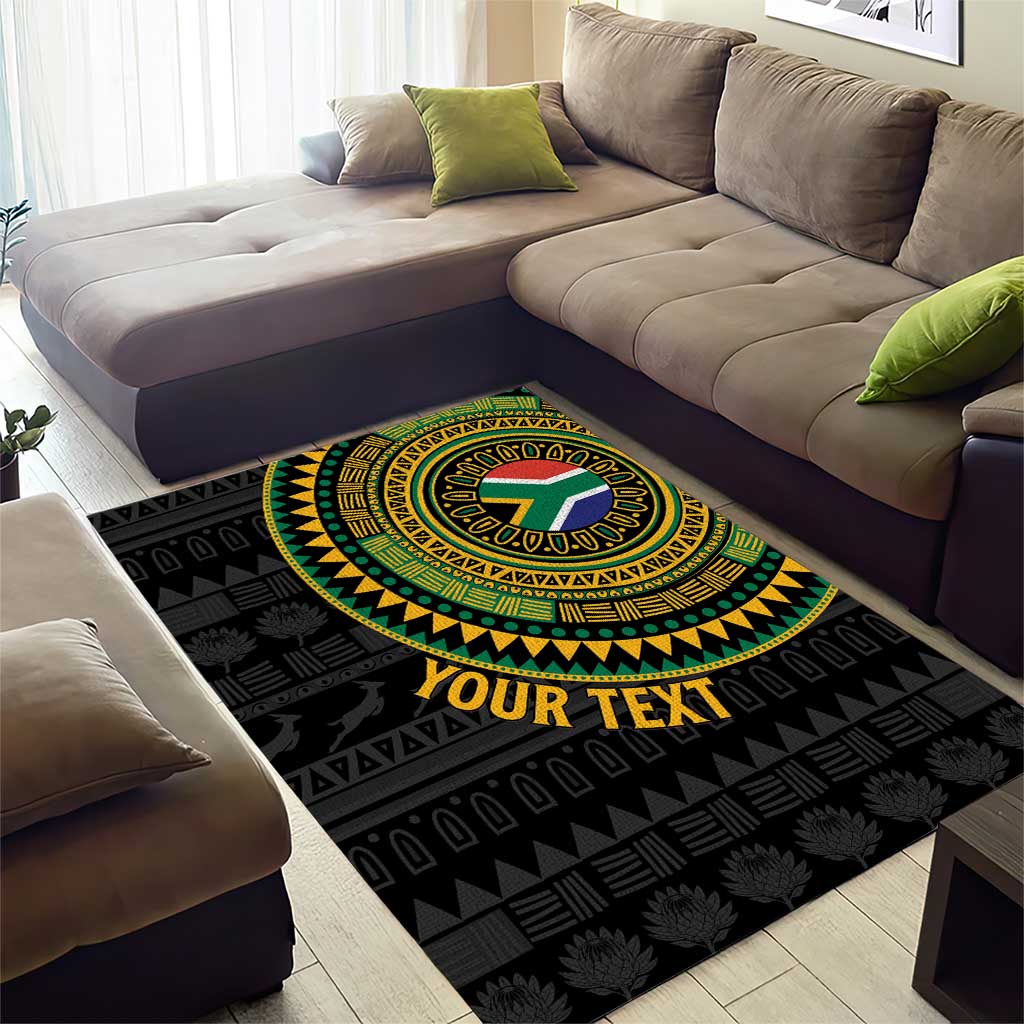 Personalised South Africa African Tribal Pattern Area Rug Chest Arm Tattoo LT15