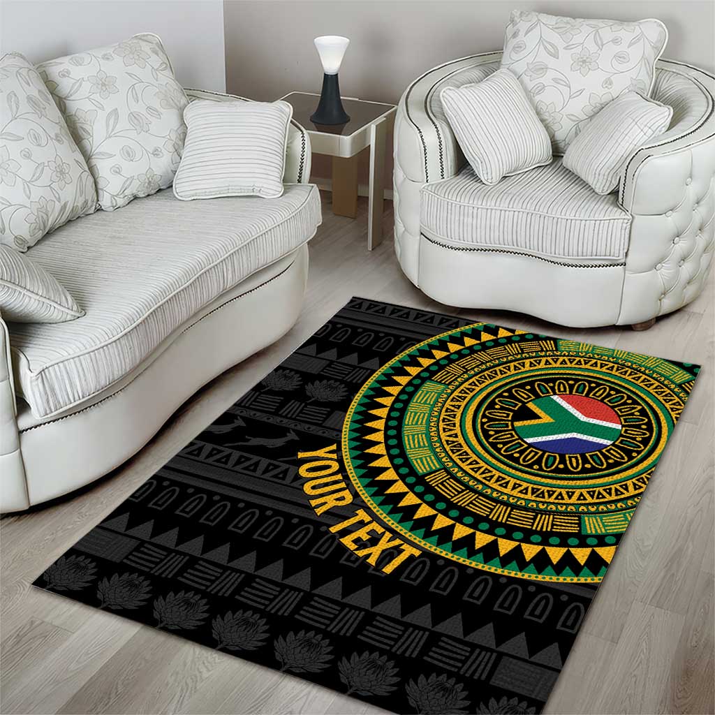 Personalised South Africa African Tribal Pattern Area Rug Chest Arm Tattoo LT15