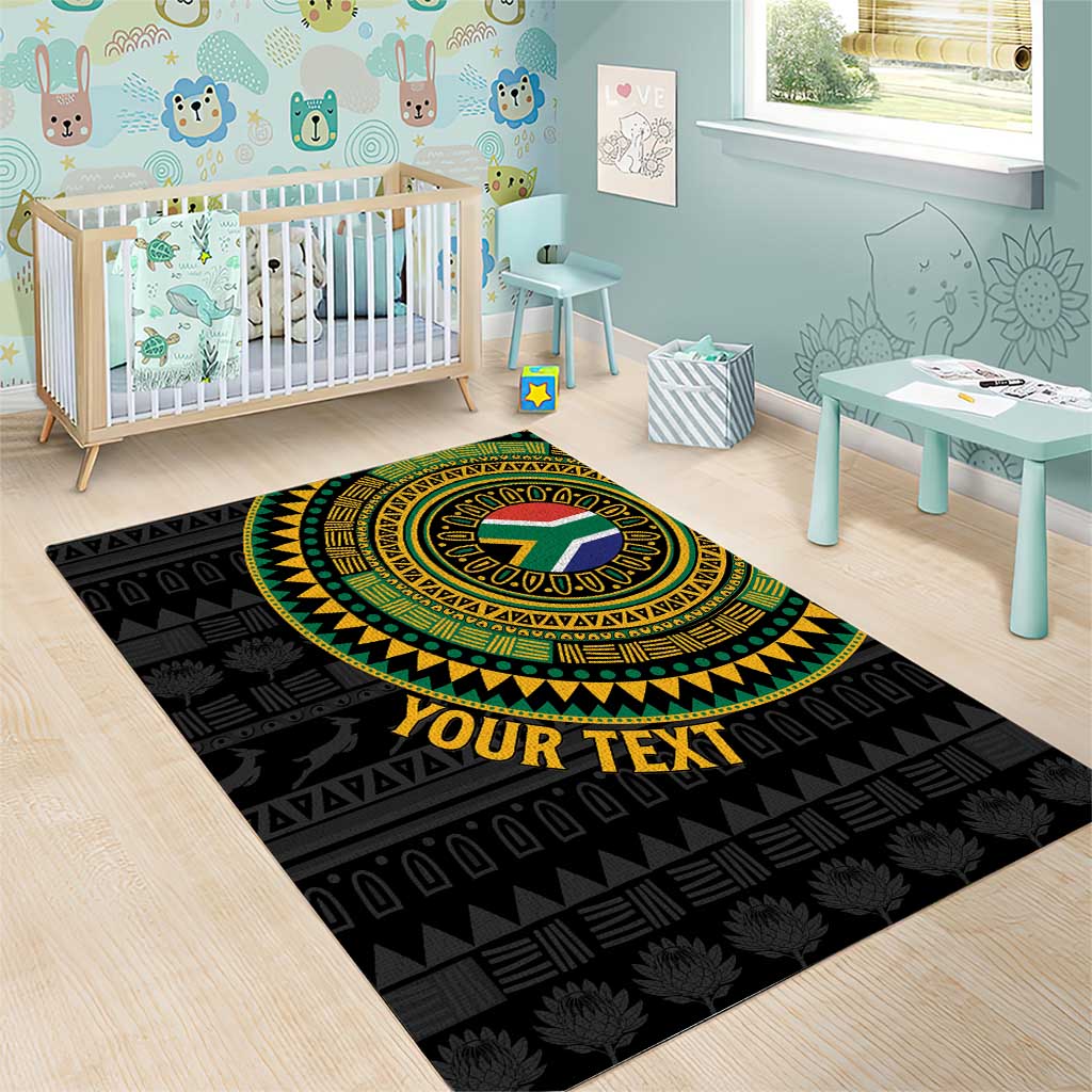 Personalised South Africa African Tribal Pattern Area Rug Chest Arm Tattoo LT15