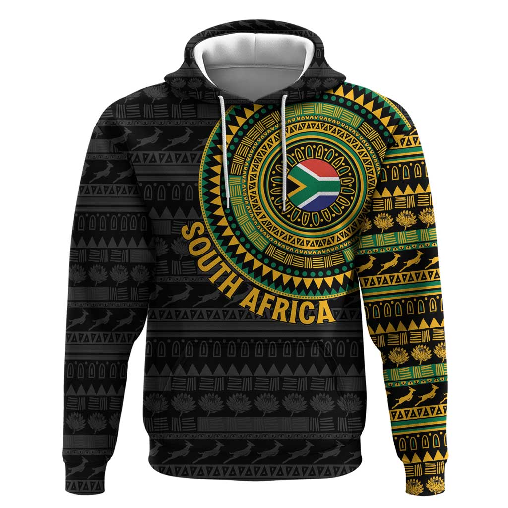 Personalised South Africa Hoodie African Tribal Pattern LT15