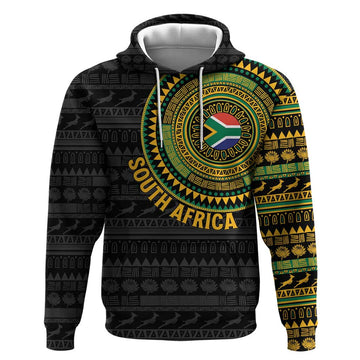 Personalised South Africa Hoodie African Tribal Pattern LT15