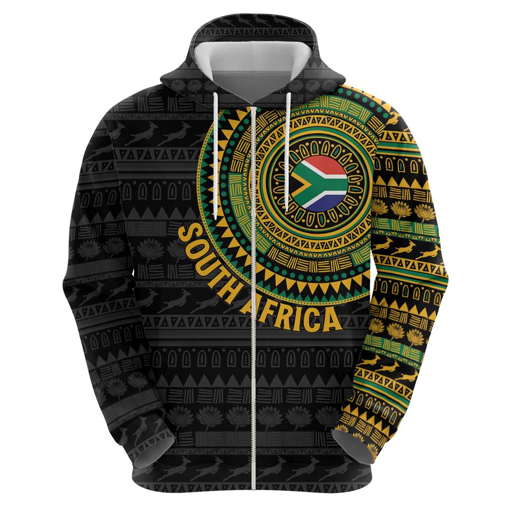 Personalised South Africa Hoodie African Tribal Pattern LT15