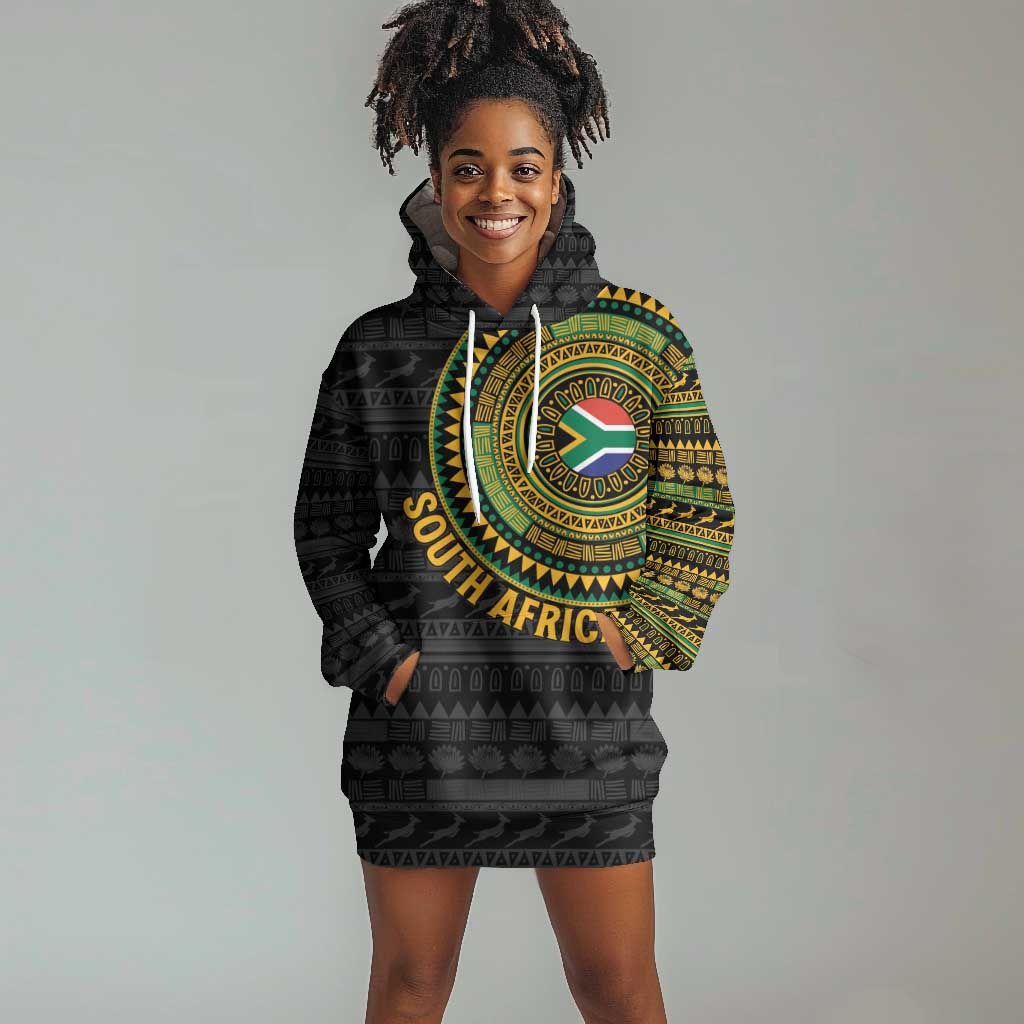 Personalised South Africa African Tribal Pattern Hoodie Dress Chest Arm Tattoo LT15
