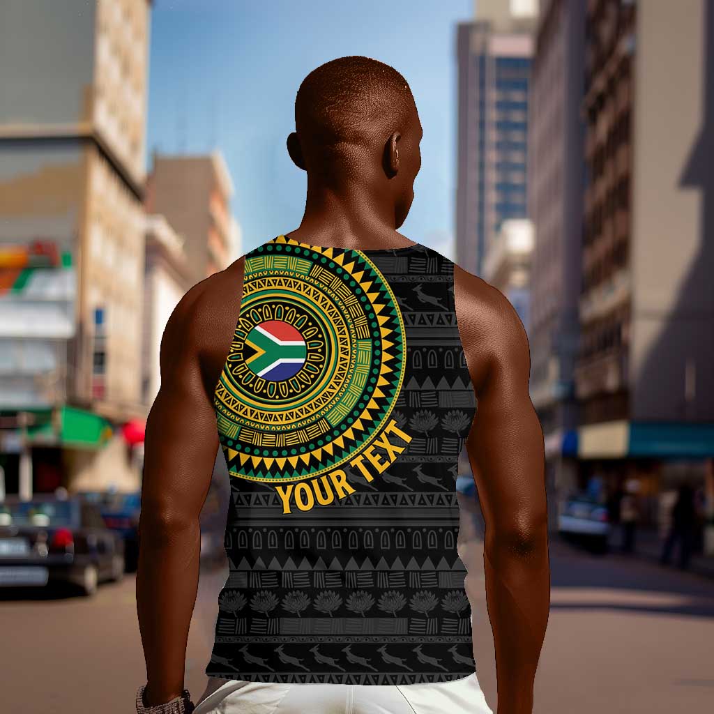 Personalised South Africa African Tribal Pattern Men Tank Top Chest Arm Tattoo LT15